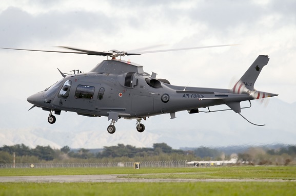RNZAF A109 helicopter, with kiwi roundel, 2011. Image: NZDF.
