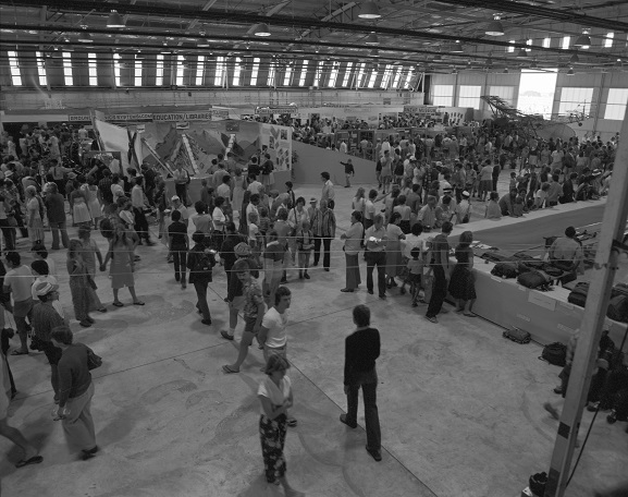 Members of the public viewing the static displays at Air Force Day '81, Ohakea. Image ref OhG423-81, RNZAF Official.