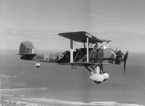 View of No. 8 (GR) Squadron Vincent NZ328