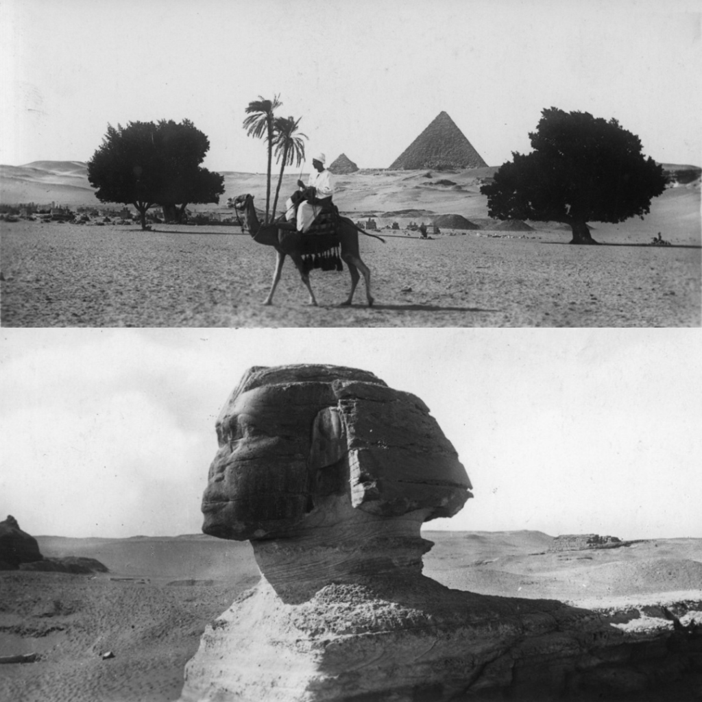 postcards-people-on-camel-and-sphinx