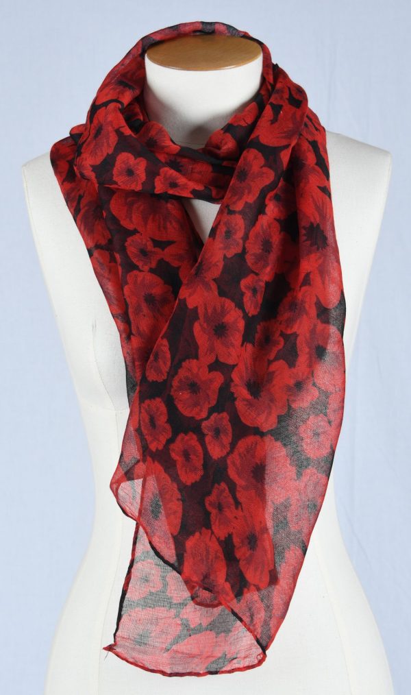 New Black Poppy Scarf 1