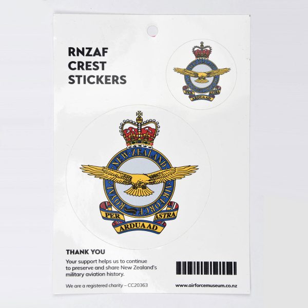 Set of 2 RNZAF Crest Stickers